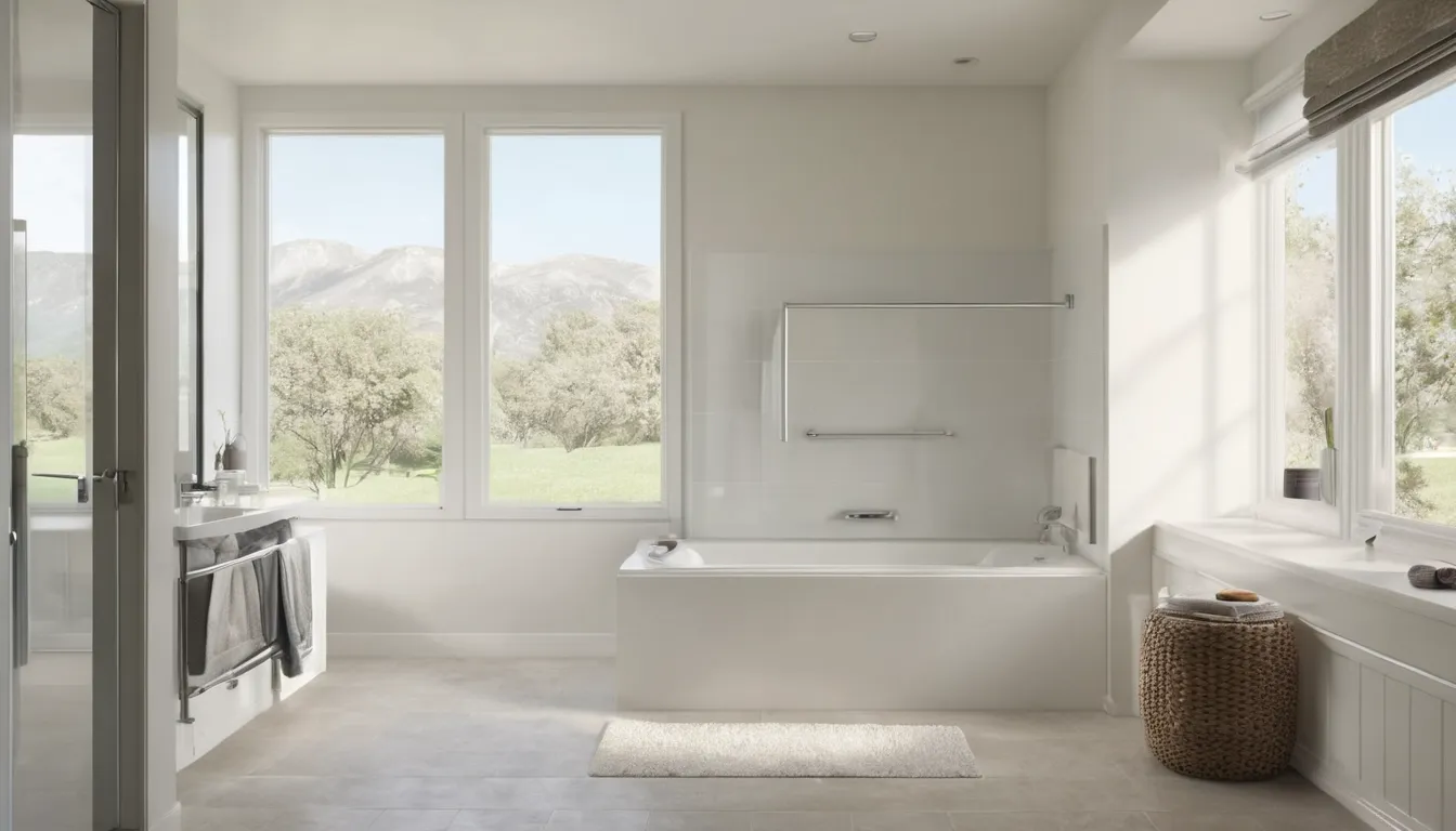 A calm, accessible bathroom with a walk-in tub in a home in Lawrenceville
